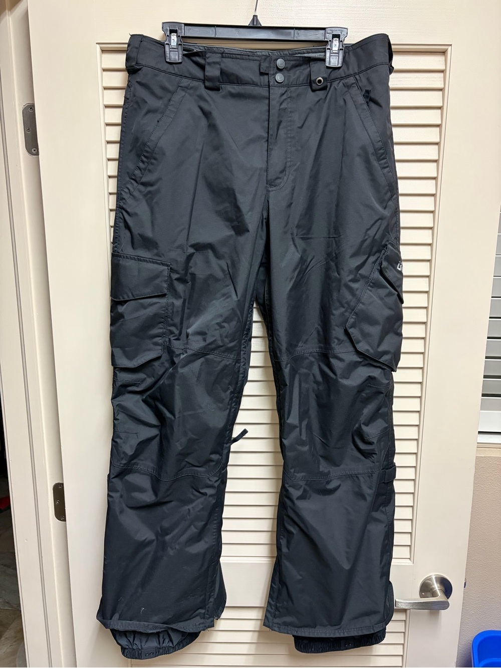 Burton DryRide Snowboard Pants Mens S Black Cargo Ski Snow Waterproof Outdoor
